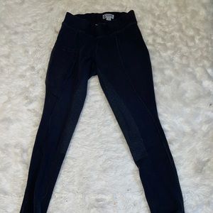 Kids Fullseat Black Riding Leggings